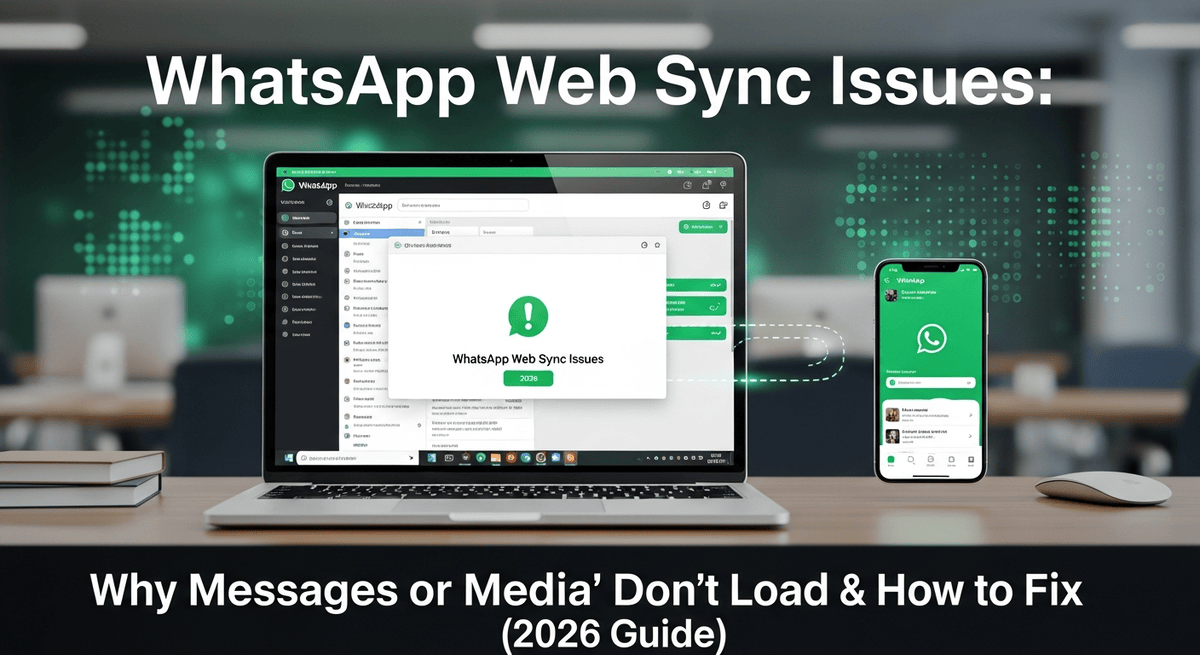 WhatsApp Web Sync Issues: Why Messages or Media Don’t Load & How to Fix (2026 Guide)