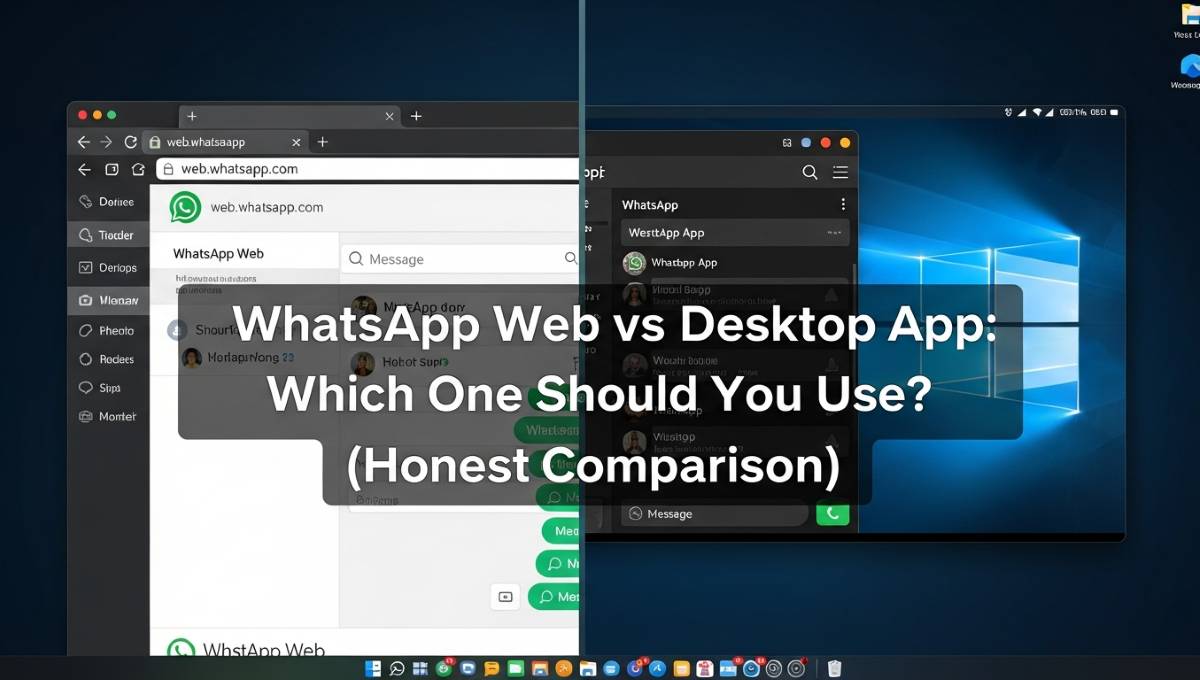 WhatsApp Web vs Desktop App: Which One Should You Use? (Honest Comparison)