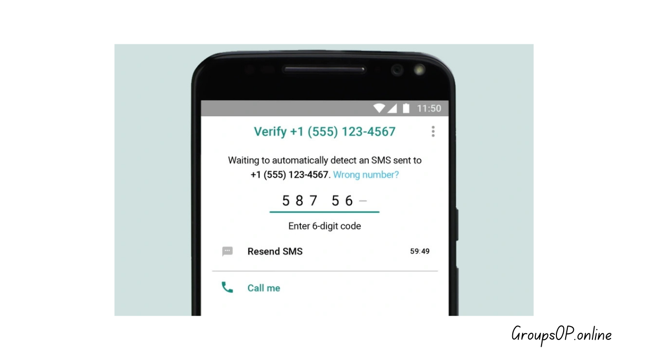 whatsapp verification screen